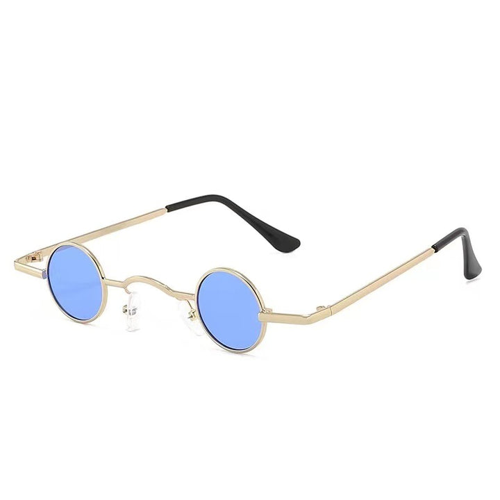 Dame Runde solbrille i vintage-stil Skanto