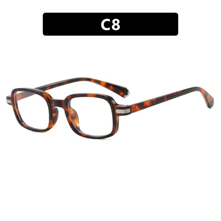 Dame moteriktig kvadratisk solbrille i trendy skilpadde-design Skanto