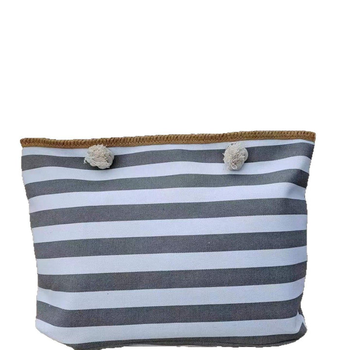Strandveske med maritim stripe design Skanto