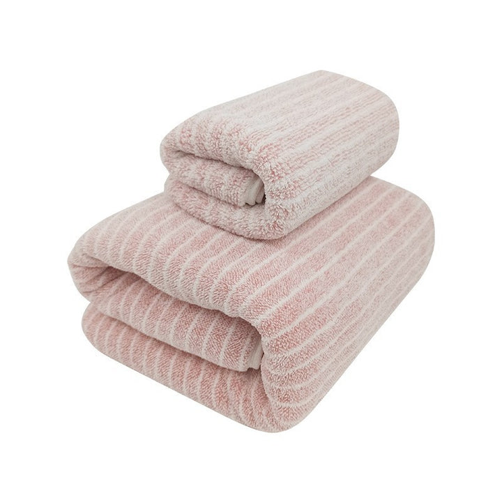 Terry towel set with luxurious stripe pattern Skanto