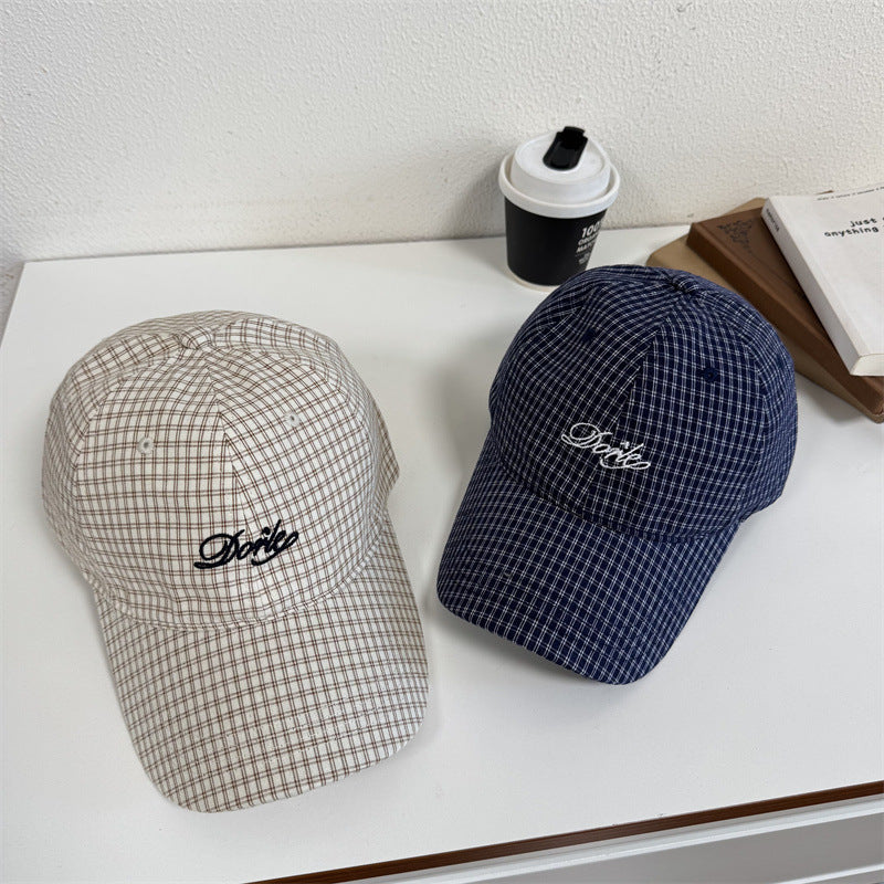 Herre Casual Rutet Baseball Caps Skanto
