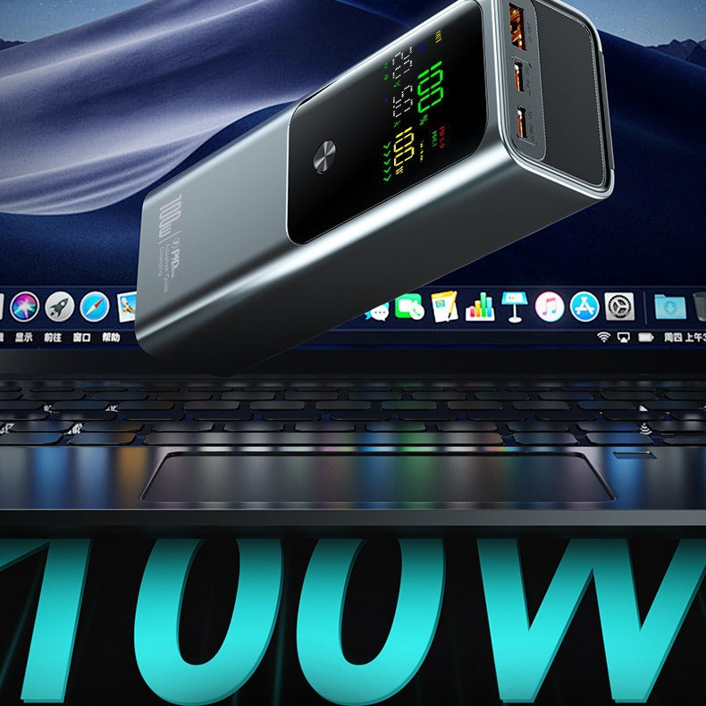 Hochytelses powerbank med LCD-display og hurtigladingsfunksjon Skanto