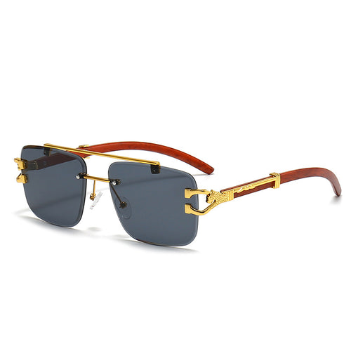 Dame moteriktig brille med stilfull treramme Skanto