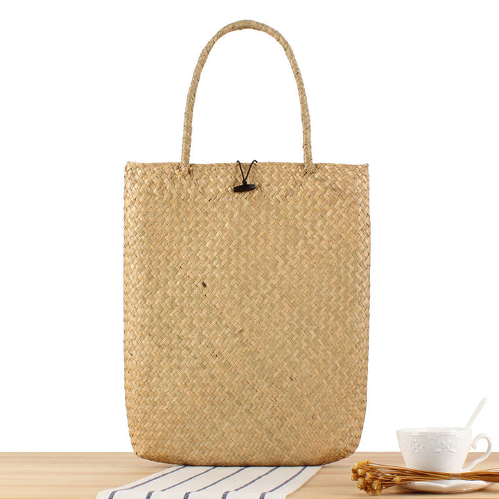 Spacious basket bag with sealed closure Skanto