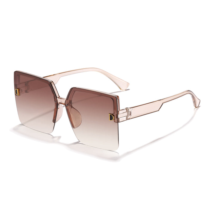 Dame kvadratisk solbrille med elegant gradient Skanto