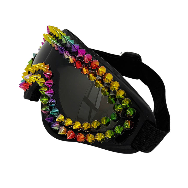 Dame ekstravagante Skibrille med fargerike nagler Skanto