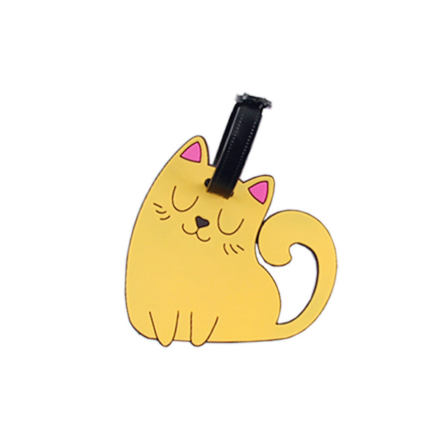 Søt katt bagasjelapp Skanto