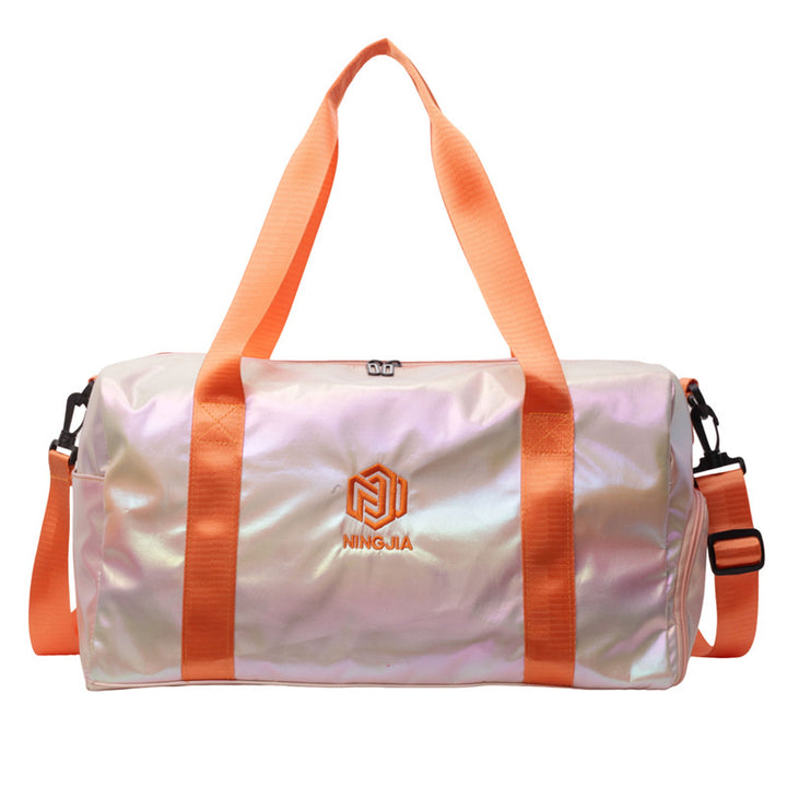 Damer Sporty Reiseduffel med glitrende materiale Skanto