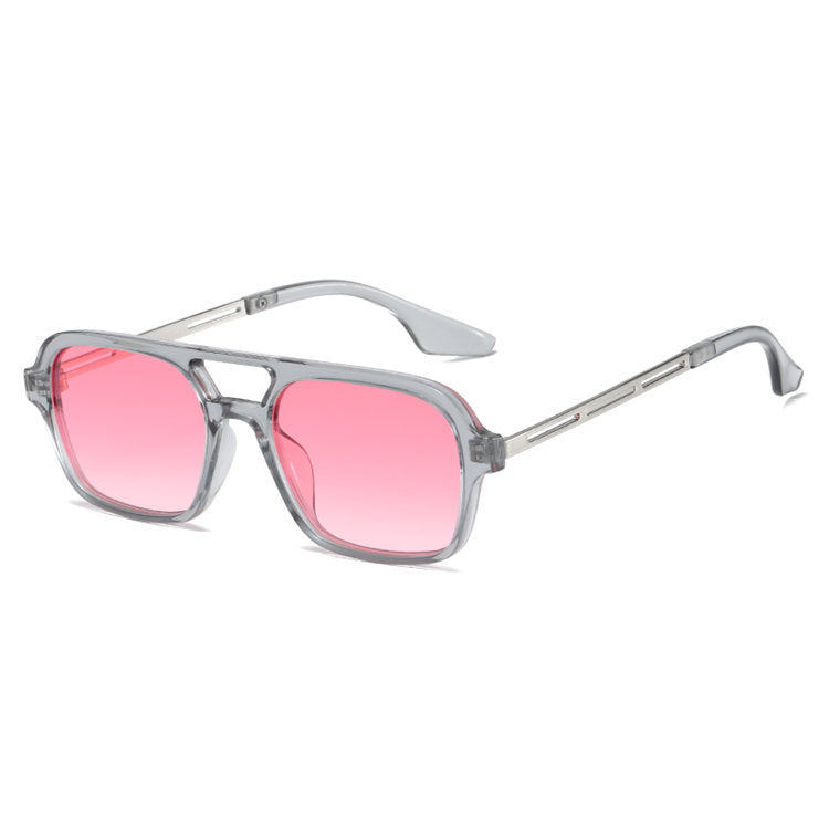 Dame designer solbrille med blå linser Skanto
