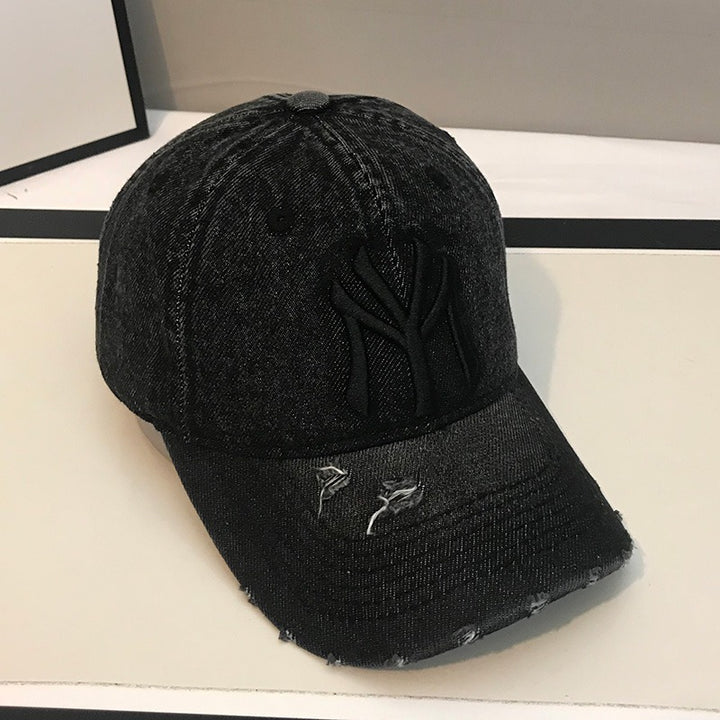 Herre's Slitt Denim Baseball Caps Skanto 1784188165