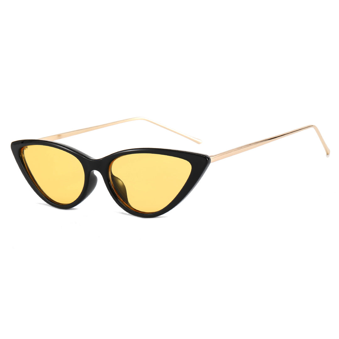 Dame Cat-Eye solbriller med moderne ramme og UV-beskyttelse Skanto