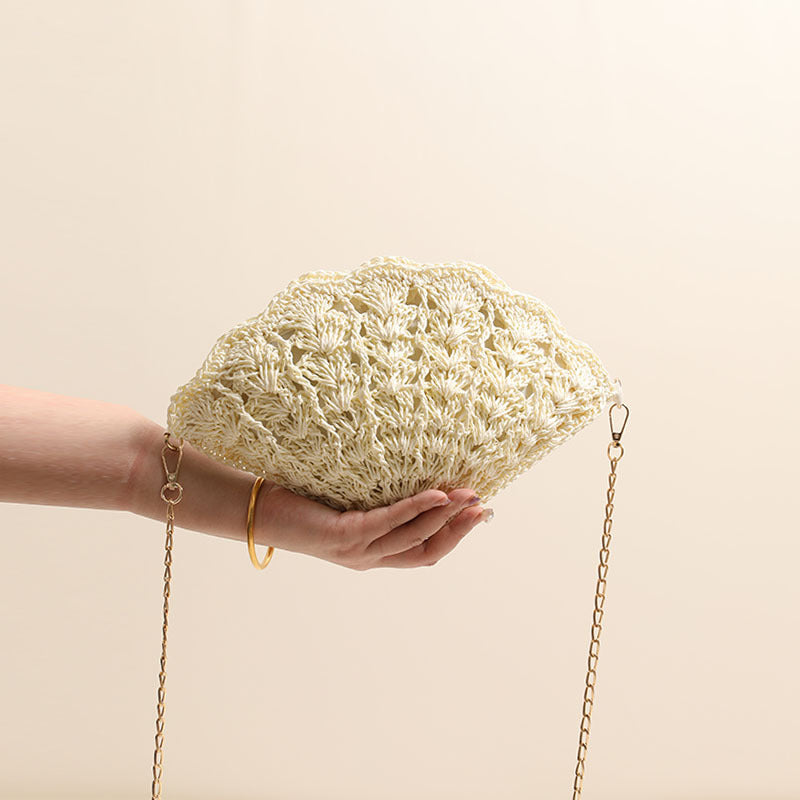 Elegant Clutch-veske i skjelldesign Skanto
