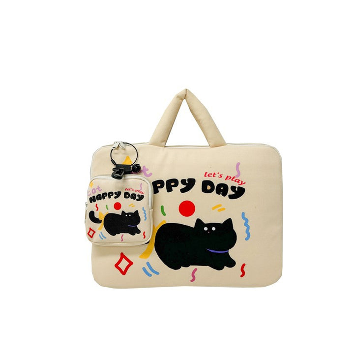 Laptoptas med kreativt kattmønster Skanto