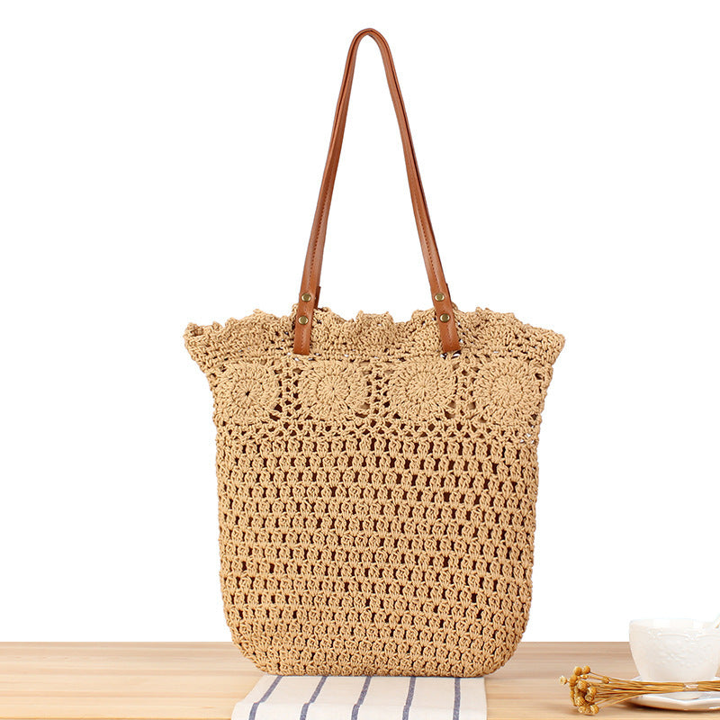 Hand-Knotted Macrame Tote Bag Skanto