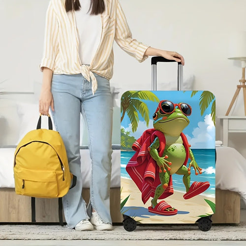 Dame Hardshell-koffert med kreativt dyremønster Skanto