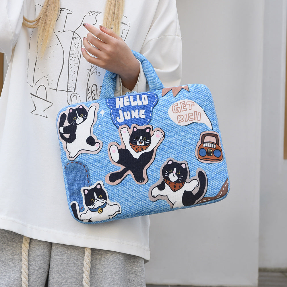 Stilig laptopdeksel med søtt hundemotiv Skanto