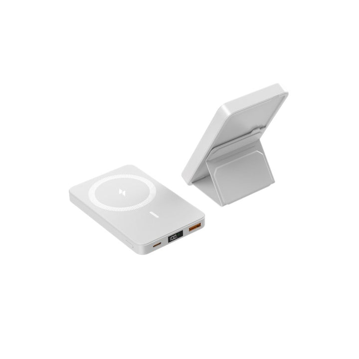 Trådløs hurtigladende powerbank med digital effektvisning Skanto