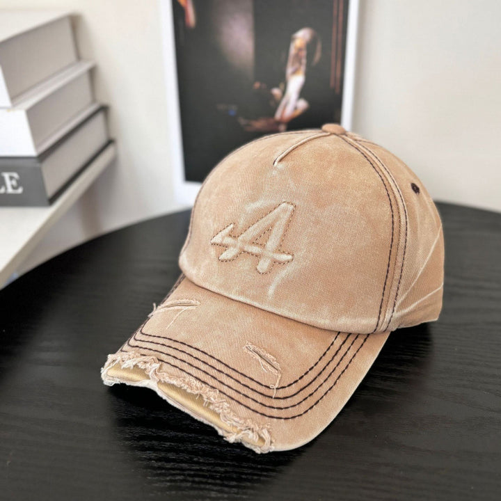 Kvinne's Slitt Vintage Stil Baseball Caps Skanto