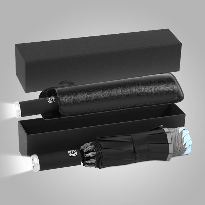 Dame elegant paraply med LED-lys Skanto