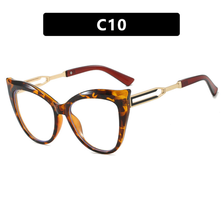 Dame cat-eye briller med elegant metallramme Skanto