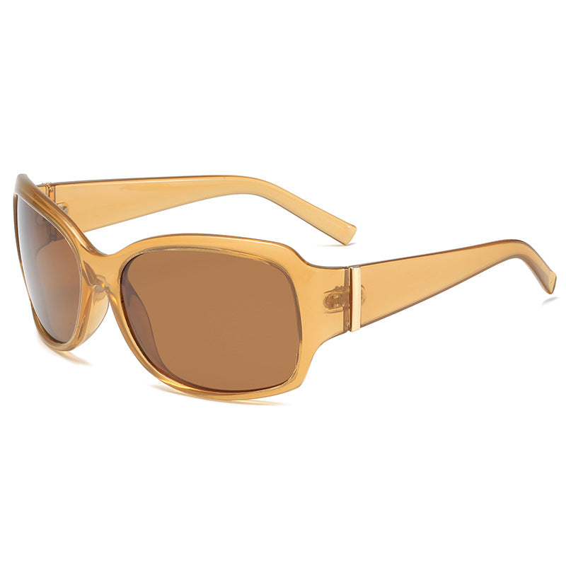 Dame stilfull oversized solbrille med elegant mønster Skanto