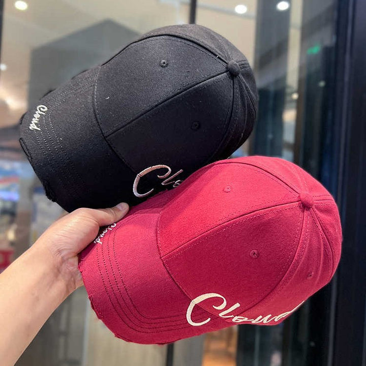 Kvinne Slitt Casual Bomull Baseball Cap Skanto