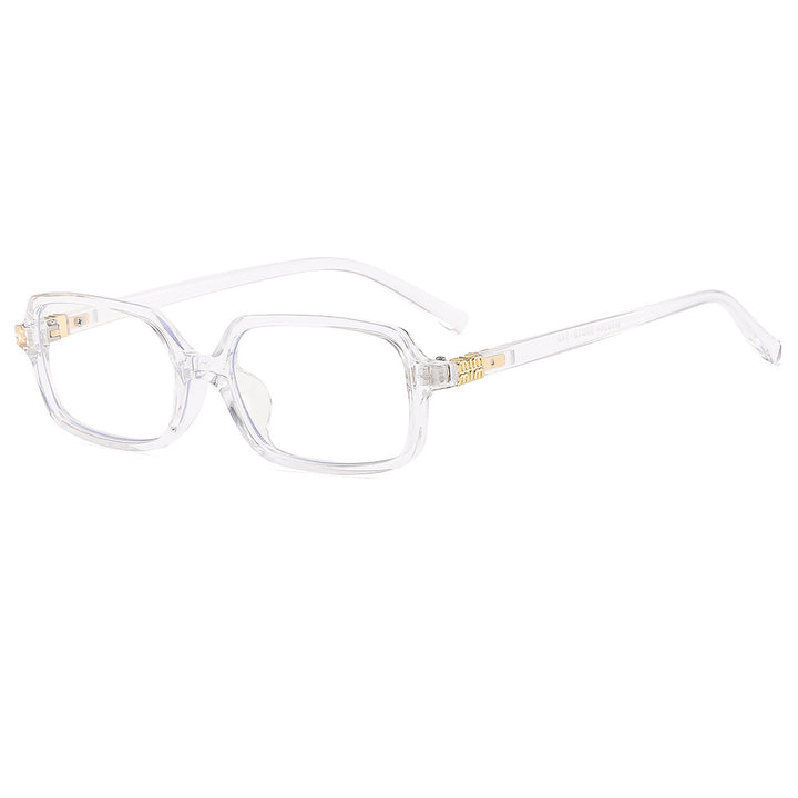 Dame moteriktig solbrille med elegant plastramme og originalt design Skanto