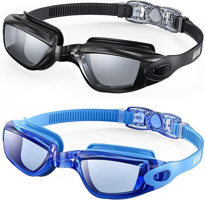 Svømmebrille med justerbart hodebånd og antikondens-teknologi Skanto