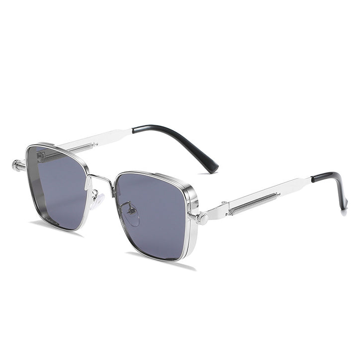 Dame modernistisk solbrille i elegant metallramme Skanto