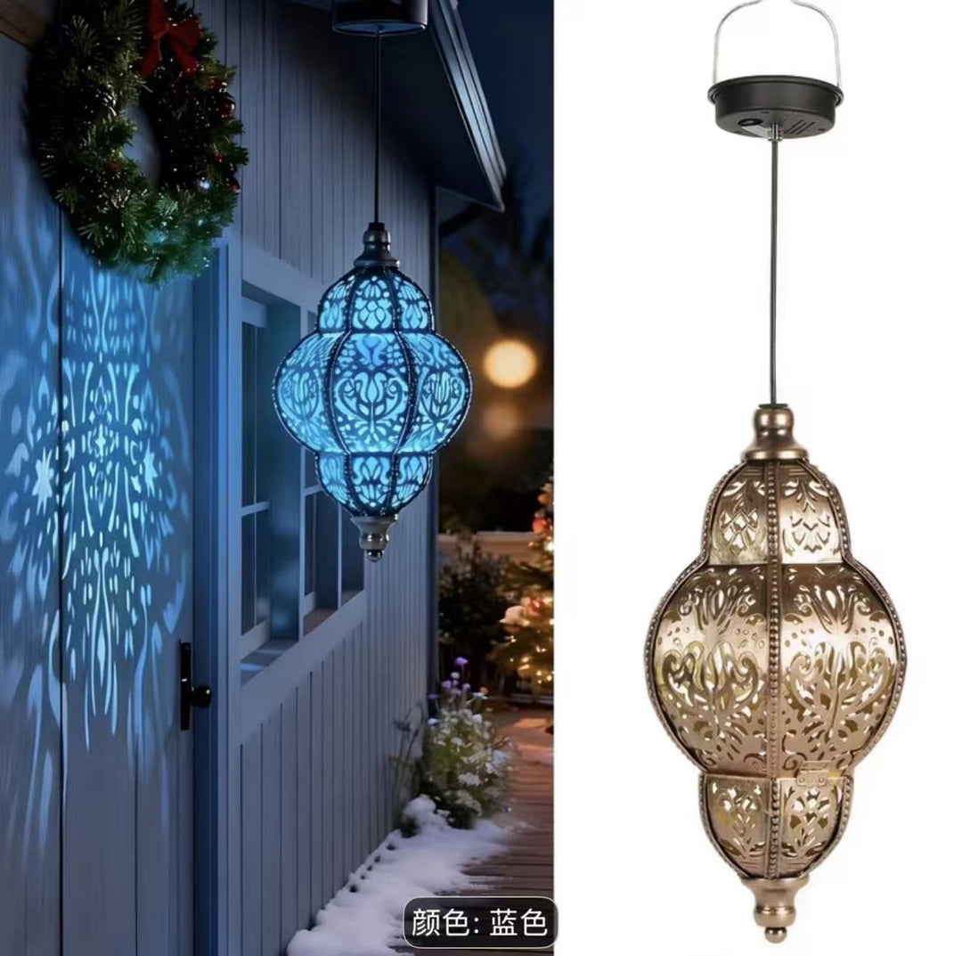 Utsmykket filigree hengende projeksjonslampe med justerbar ledning og LED-kompatibel sokkel Skanto