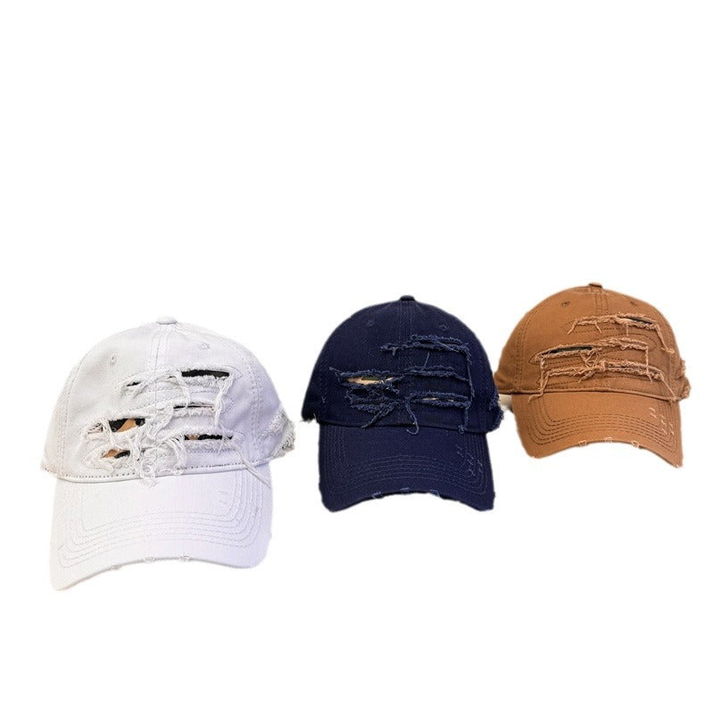 Herre Slitt Denim Baseball Caps Skanto