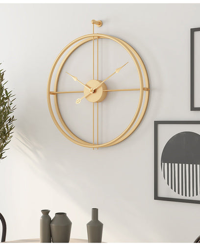 Skanto | Nordic Minimalist Stor Stille Veggklokke 20 Tommer