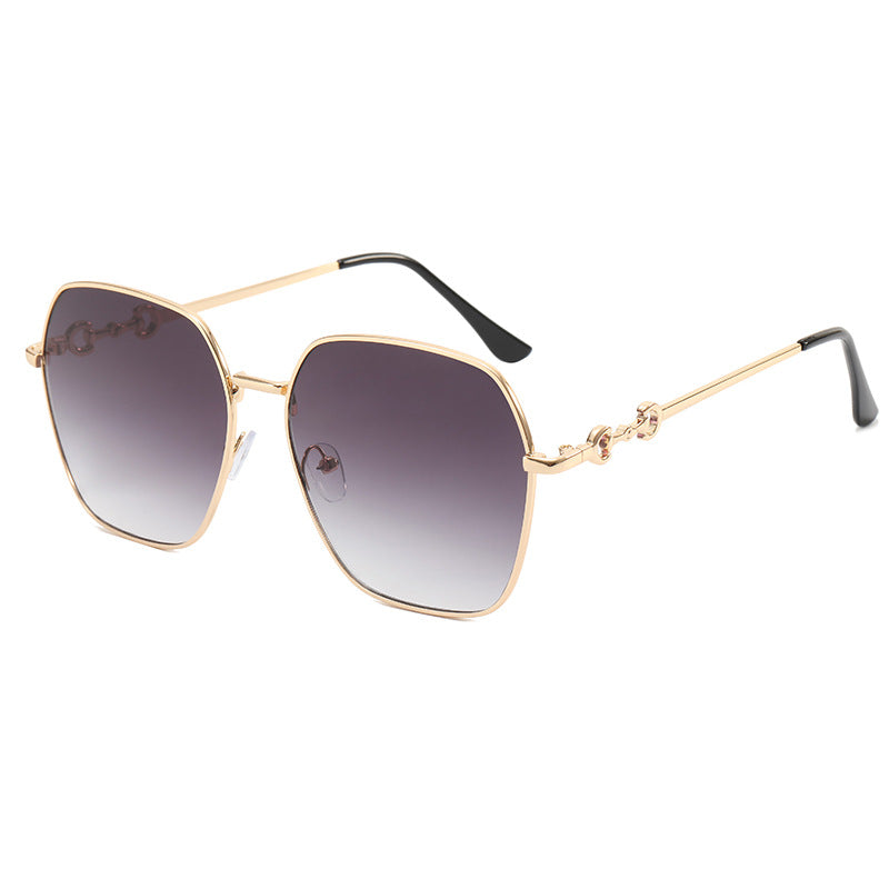 Dame geometrisk Oversized solbrille Skanto