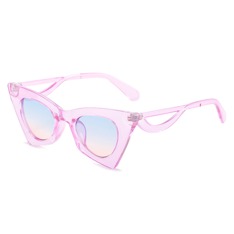 Dame Cat-Eye solbriller med elegante designelementer Skanto