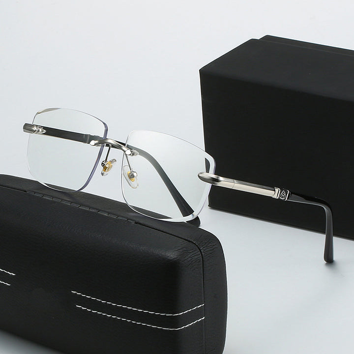 Dame kvadratisk solbrille med stilige plast- og metalldetaljer Skanto