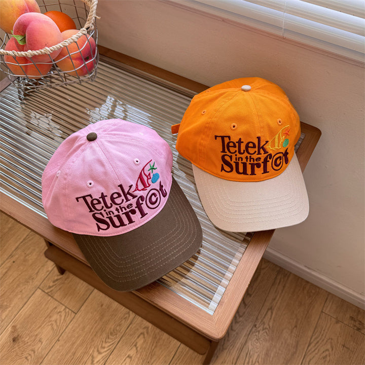 Kvinnenes broderte casual solhatt Skanto
