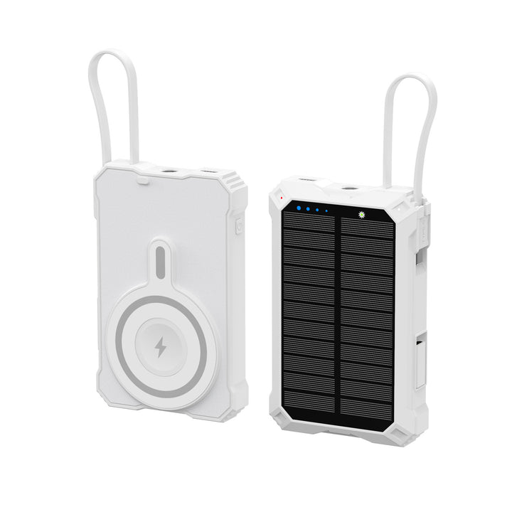 Solar-drevet powerbank med trådløs lader Skanto