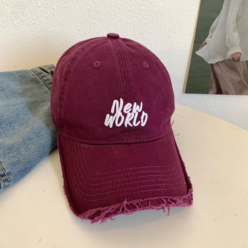 Unisex Distressed Signature Baseball Cap Skanto