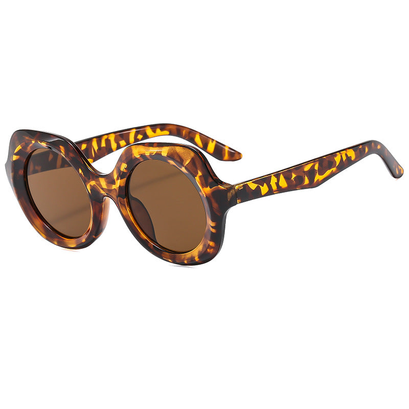 Dame Designer-solbrille med ekstravagant skilpaddeskall-ramme Skanto