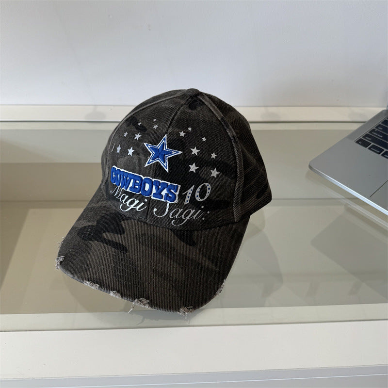 Herre Slitt Camuflasje Grafisk Baseball Caps Skanto