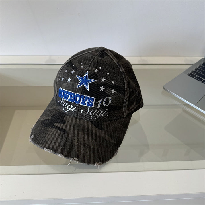 Herre Slitt Camuflasje Grafisk Baseball Caps Skanto