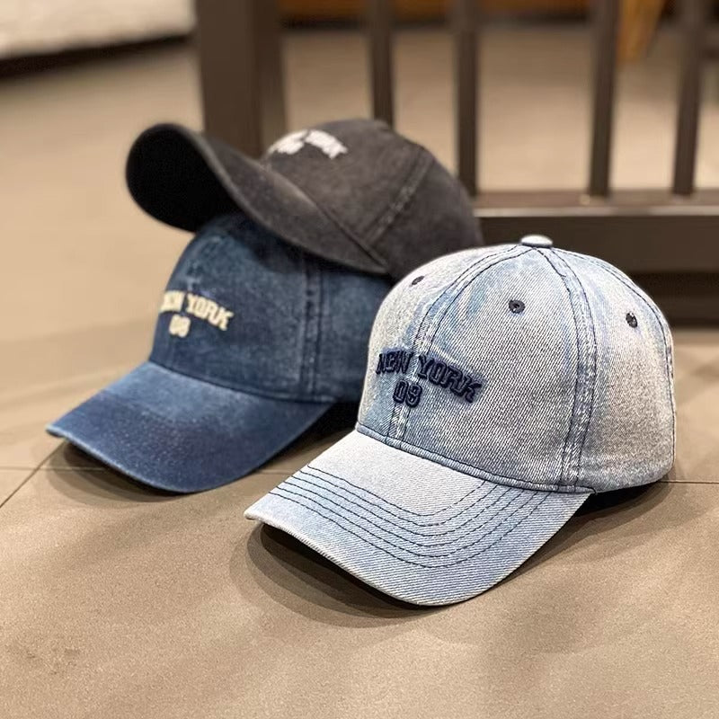 Kvinners vintage denim baseball cap Skanto