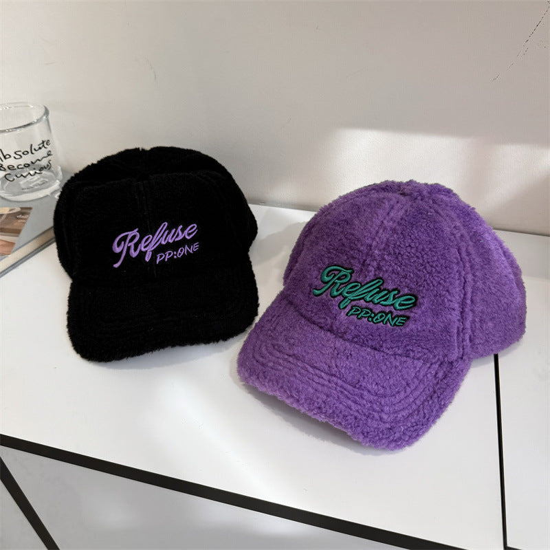 Kvinnenes Fuzzy Teksturerte Baseball Cap Skanto