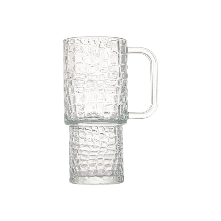 Unisex glass tumbler med teksturert design av Skanto