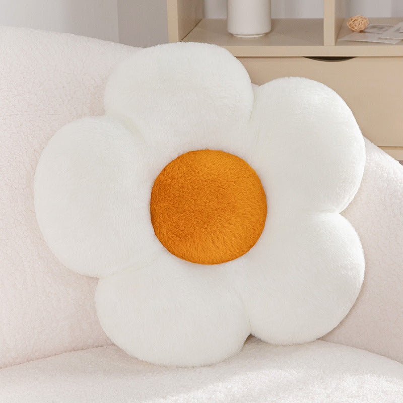 Plüsch sittepute i blomsterform Skanto