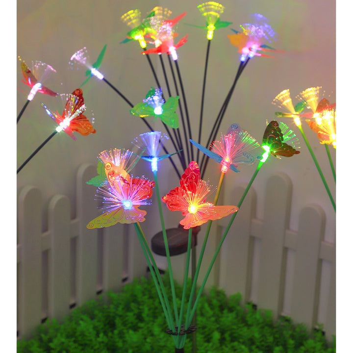 Dekorative LED fiberoptiske blomster stakebuketter Skanto