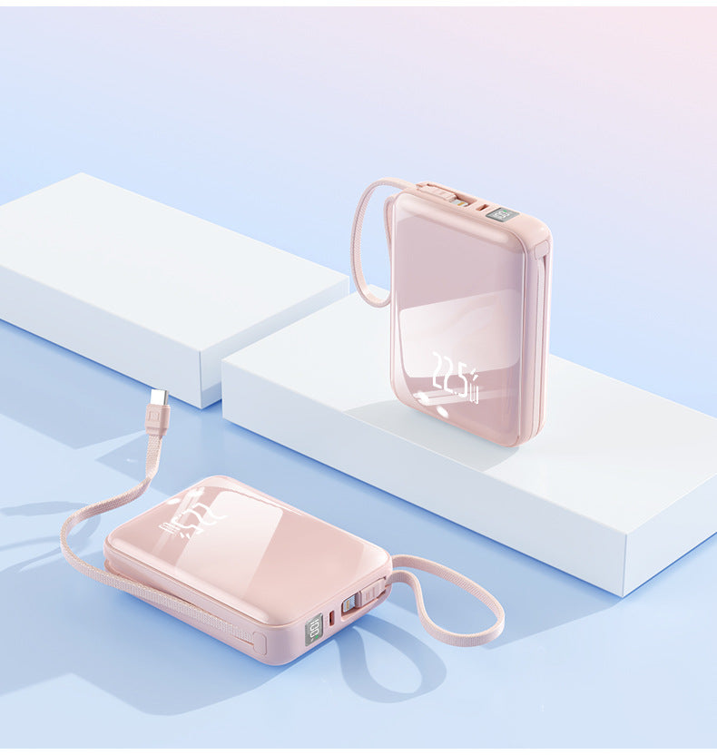bærbar Powerbank med LED-display og hurtigladefunksjon Skanto