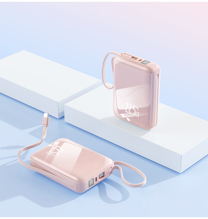 bærbar Powerbank med LED-display og hurtigladefunksjon Skanto