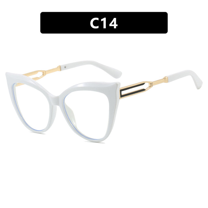 Dame cat-eye briller med elegant metallramme Skanto