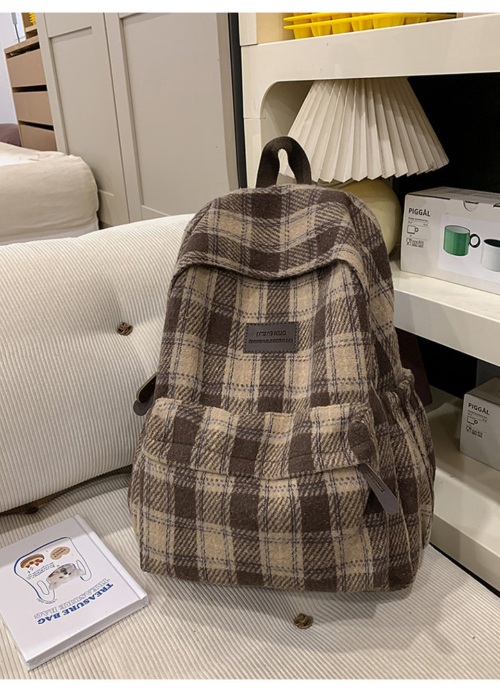 Koselig Rutete Skole Ransel